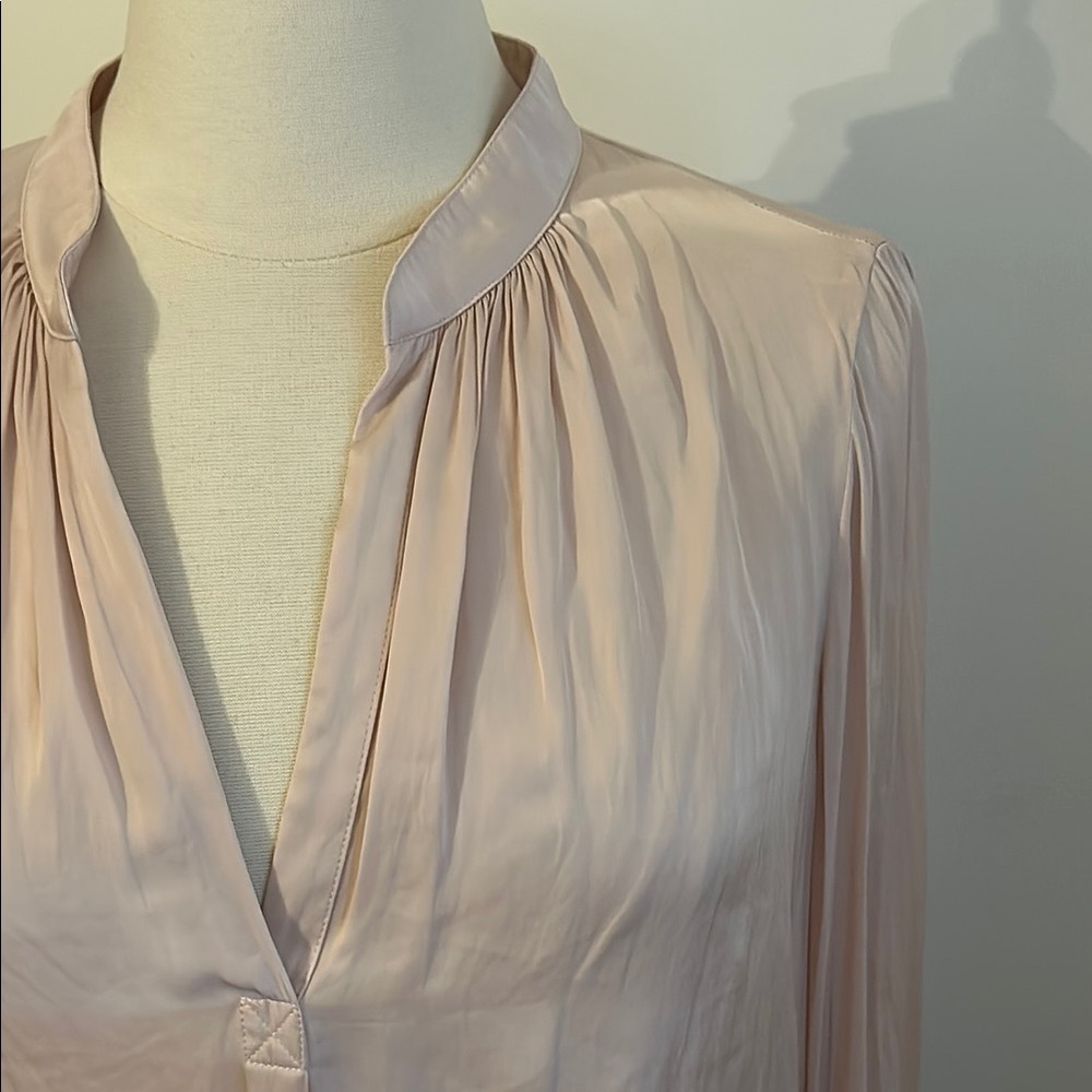 🇫🇷 Zadig & Voltaire Light Pink Satin TINK Blouse M